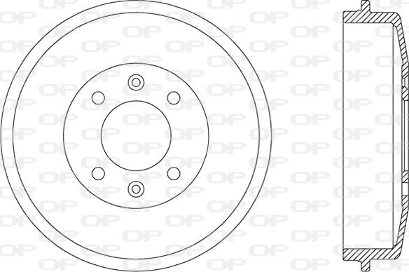 Open Parts BAD9015.10 - Tamburo freno autozon.pro