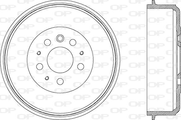 Open Parts BAD9013.10 - Tamburo freno autozon.pro