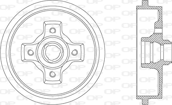 Open Parts BAD9012.40 - Tamburo freno autozon.pro