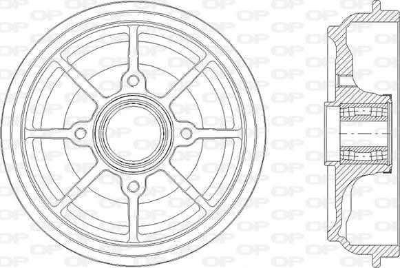 Open Parts BAD9086.31 - Tamburo freno autozon.pro