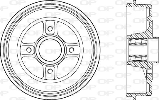 Open Parts BAD9088.31 - Tamburo freno autozon.pro