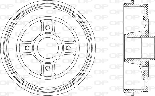 Open Parts BAD9039.30 - Tamburo freno autozon.pro