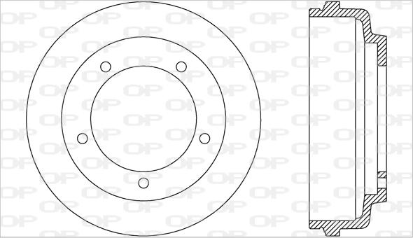 Open Parts BAD9034.10 - Tamburo freno autozon.pro