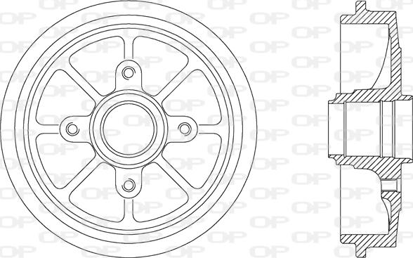 Open Parts BAD9030.30 - Tamburo freno autozon.pro