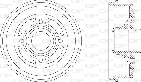 Open Parts BAD9038.30 - Tamburo freno autozon.pro