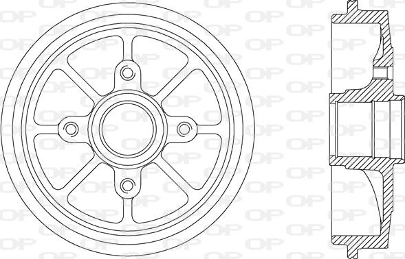 Open Parts BAD9029.30 - Tamburo freno autozon.pro