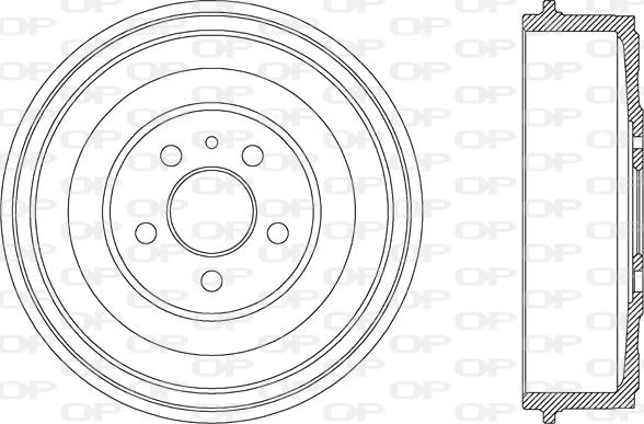 Open Parts BAD9028.10 - Tamburo freno autozon.pro