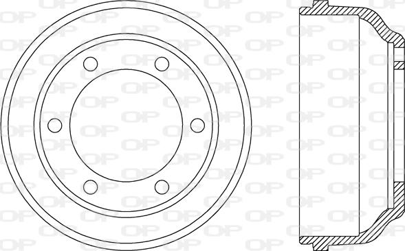 Open Parts BAD9022.10 - Tamburo freno autozon.pro