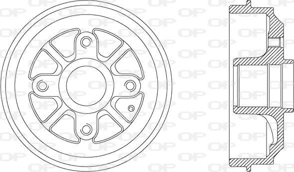 Open Parts BAD9027.30 - Tamburo freno autozon.pro