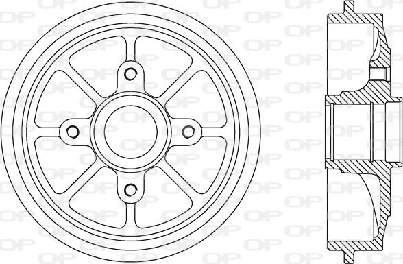 Open Parts BAD9070.30 - Tamburo freno autozon.pro