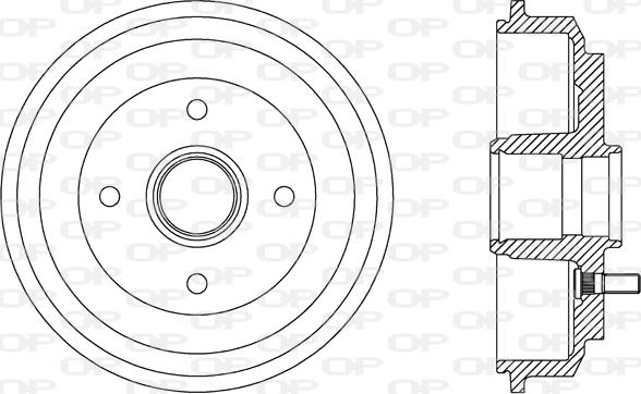 Open Parts BAD9072.30 - Tamburo freno autozon.pro