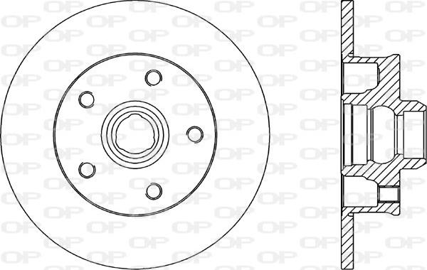 Open Parts BDA1584.10 - Discofreno autozon.pro