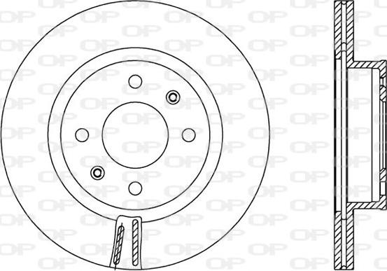 Open Parts BDA2558.20 - Discofreno autozon.pro