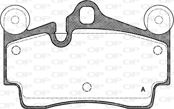 Open Parts BPA0996.00 - Kit pastiglie freno, Freno a disco autozon.pro