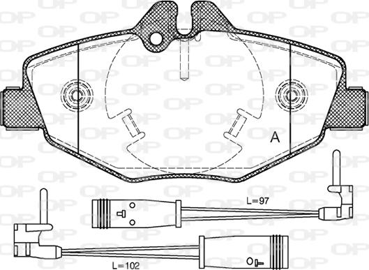 Open Parts BPA0990.02 - Kit pastiglie freno, Freno a disco autozon.pro