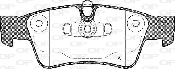 Open Parts BPA0991.10 - Kit pastiglie freno, Freno a disco autozon.pro