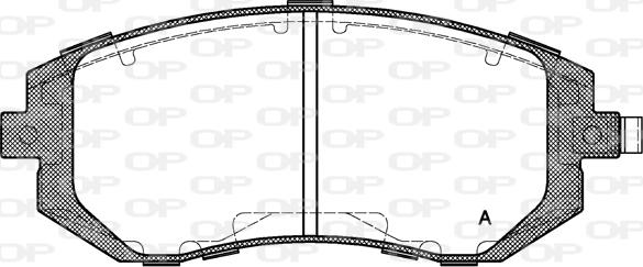 Open Parts BPA0951.02 - Kit pastiglie freno, Freno a disco autozon.pro