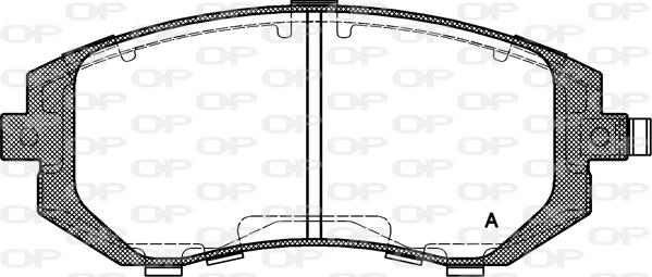 Open Parts BPA0951.11 - Kit pastiglie freno, Freno a disco autozon.pro