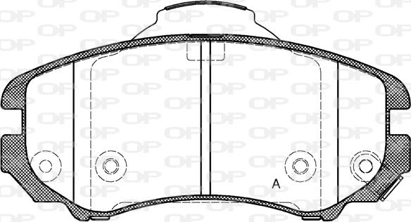 Open Parts BPA0953.02 - Kit pastiglie freno, Freno a disco autozon.pro