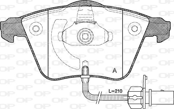 Open Parts BPA0964.02 - Kit pastiglie freno, Freno a disco autozon.pro