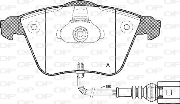 Open Parts BPA0964.32 - Kit pastiglie freno, Freno a disco autozon.pro