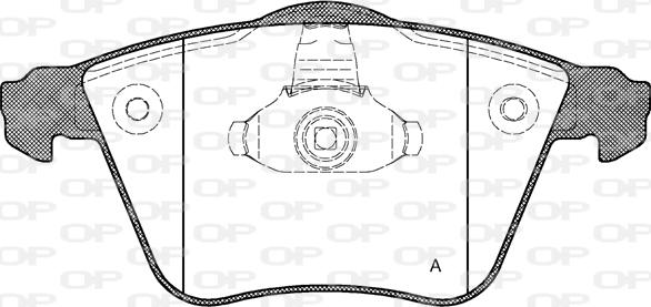 Open Parts BPA0964.20 - Kit pastiglie freno, Freno a disco autozon.pro