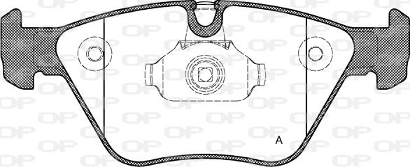 Open Parts BPA0963.00 - Kit pastiglie freno, Freno a disco autozon.pro