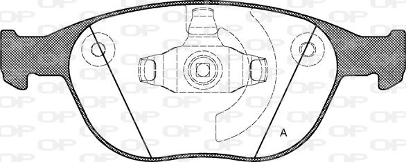 Open Parts BPA0984.00 - Kit pastiglie freno, Freno a disco autozon.pro