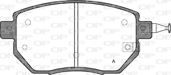 Open Parts BPA0985.02 - Kit pastiglie freno, Freno a disco autozon.pro