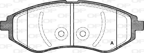 Open Parts BPA0986.00 - Kit pastiglie freno, Freno a disco autozon.pro