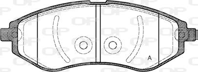 Open Parts BPA0986.02 - Kit pastiglie freno, Freno a disco autozon.pro