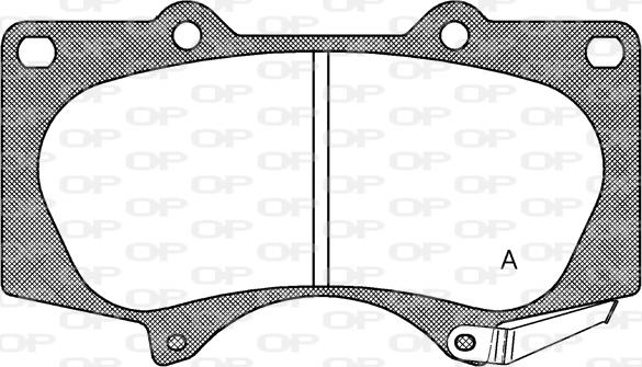 Open Parts BPA0988.00 - Kit pastiglie freno, Freno a disco autozon.pro