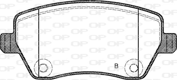 Open Parts BPA0987.02 - Kit pastiglie freno, Freno a disco autozon.pro