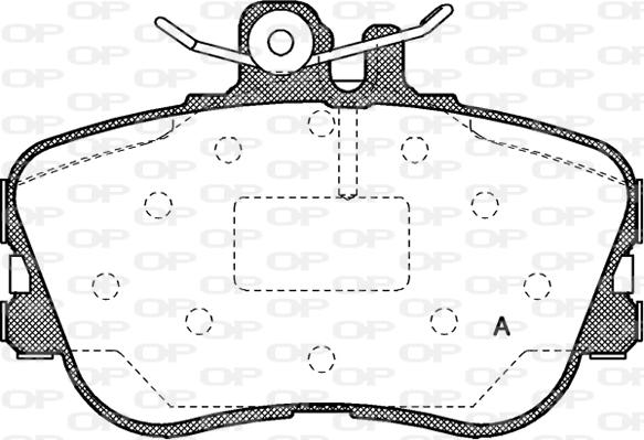 Open Parts BPA0445.00 - Kit pastiglie freno, Freno a disco autozon.pro