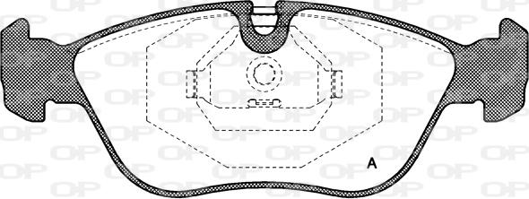 Open Parts BPA0446.00 - Kit pastiglie freno, Freno a disco autozon.pro