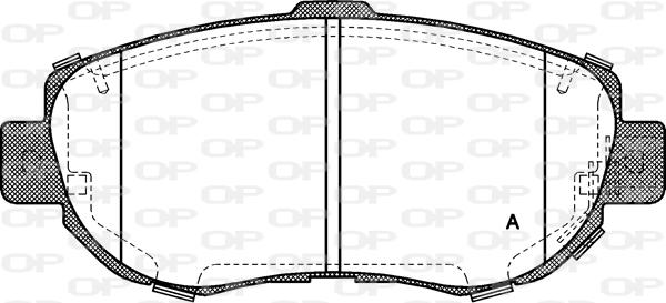 Open Parts BPA0456.14 - Kit pastiglie freno, Freno a disco autozon.pro