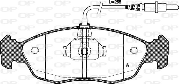 Open Parts BPA0461.02 - Kit pastiglie freno, Freno a disco autozon.pro