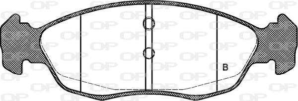 Open Parts BPA0461.02 - Kit pastiglie freno, Freno a disco autozon.pro