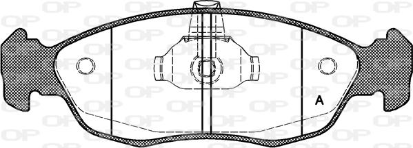 Open Parts BPA0461.10 - Kit pastiglie freno, Freno a disco autozon.pro