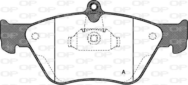 Open Parts BPA0468.00 - Kit pastiglie freno, Freno a disco autozon.pro