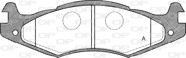 Open Parts BPA0463.00 - Kit pastiglie freno, Freno a disco autozon.pro