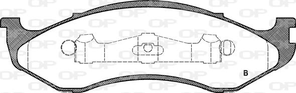 Open Parts BPA0467.00 - Kit pastiglie freno, Freno a disco autozon.pro