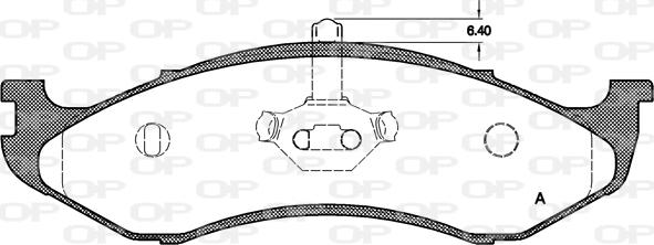 Open Parts BPA0467.20 - Kit pastiglie freno, Freno a disco autozon.pro