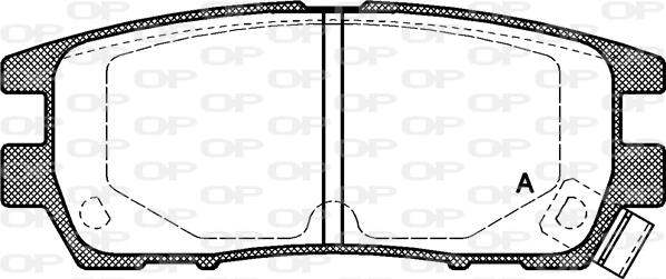 Open Parts BPA0405.02 - Kit pastiglie freno, Freno a disco autozon.pro