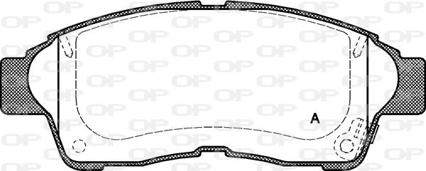 Open Parts BPA0402.02 - Kit pastiglie freno, Freno a disco autozon.pro