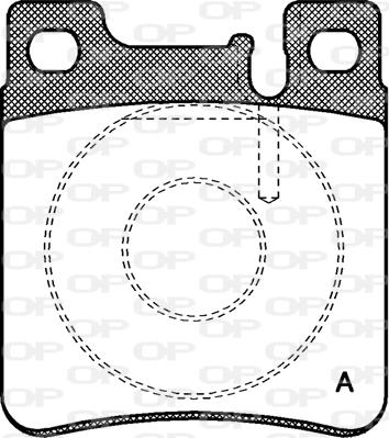 Open Parts BPA0407.00 - Kit pastiglie freno, Freno a disco autozon.pro