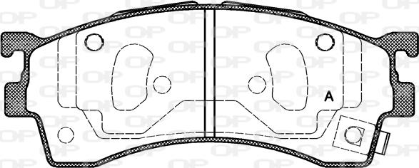 Open Parts BPA0415.12 - Kit pastiglie freno, Freno a disco autozon.pro