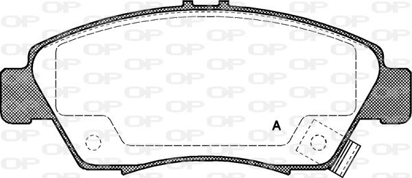 Open Parts BPA0418.02 - Kit pastiglie freno, Freno a disco autozon.pro