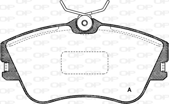 Open Parts BPA0480.00 - Kit pastiglie freno, Freno a disco autozon.pro