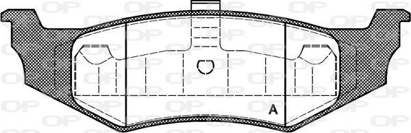 Open Parts BPA0482.40 - Kit pastiglie freno, Freno a disco autozon.pro